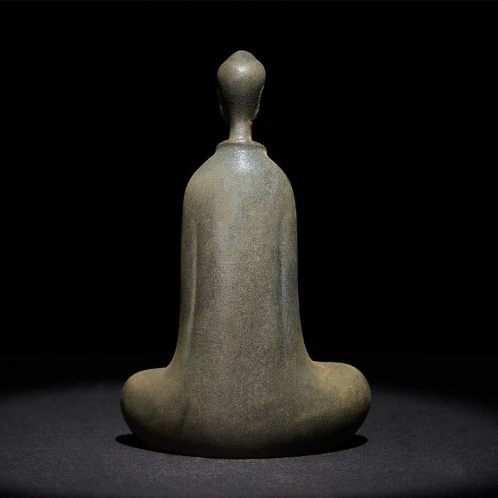 Buddha Stones手作り 釈迦牟尼仏 鉄粉 錆 鋳造 樹脂 像 家の装飾 - image 12