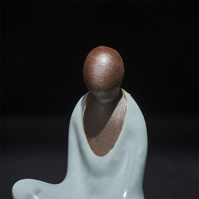 Buddha Stones小型無形の仏瞑想 陶器 禅 室内装飾 4×2.5×5cm - image 7