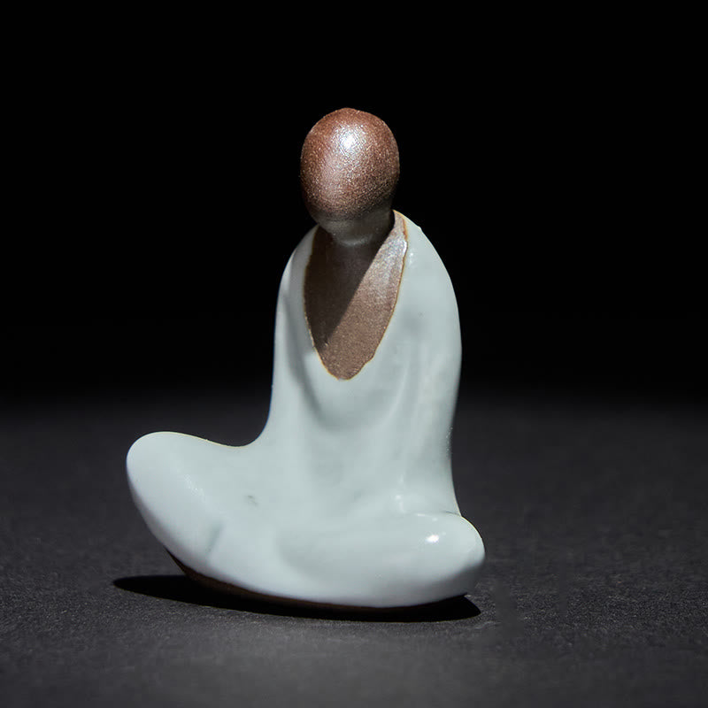Buddha Stones小型無形の仏瞑想 陶器 禅 室内装飾 4×2.5×5cm - 仏像 4×2.5×5cm - image 0