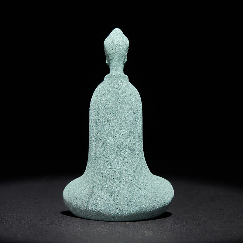 Buddha Stones瞑想用仏像 砂岩製 家庭用 卓上装飾 6×4.5×9.5cm - image 4