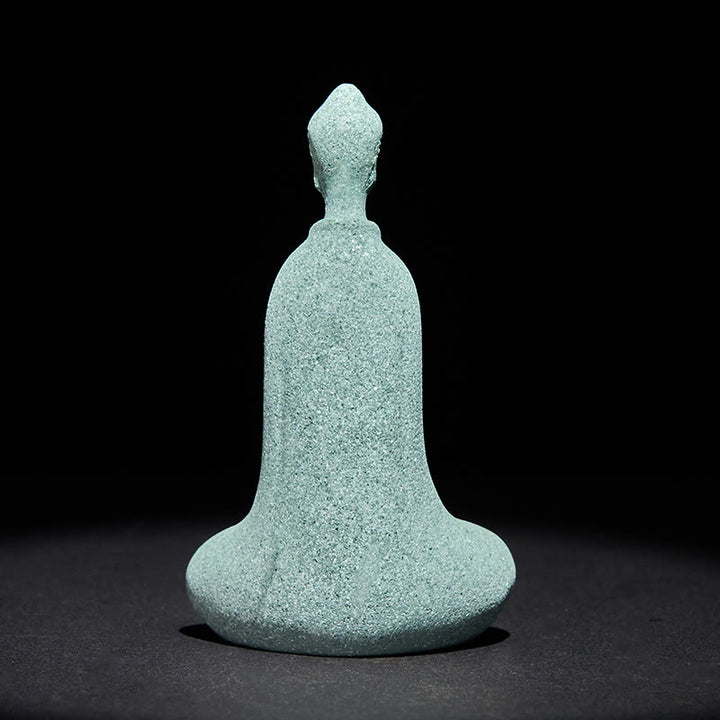 Buddha Stones瞑想用仏像 砂岩製 家庭用 卓上装飾 6×4.5×9.5cm - image 4