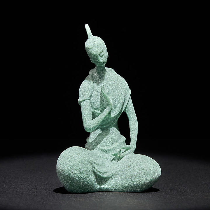 Buddha Stones傾聴仏像 砂岩 室内装飾 6.5×5.5×9.5cm - image 3