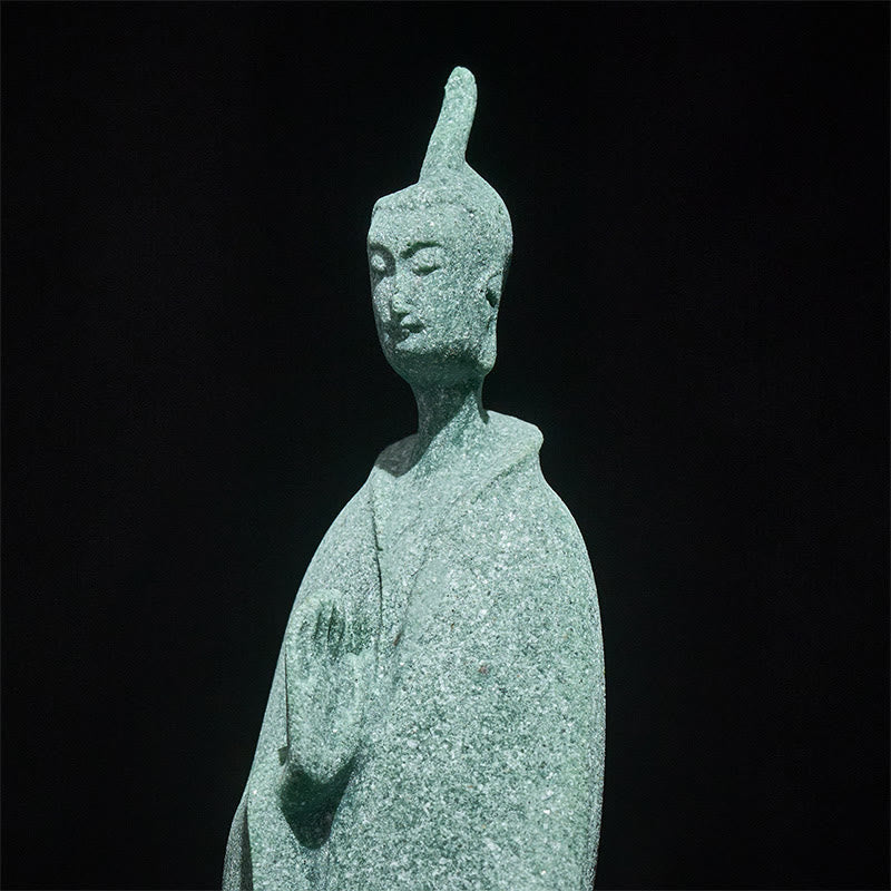 Buddha Stones瞑想用仏陀立像 砂岩製 室内装飾 3.8×6.5×17cm - image 7