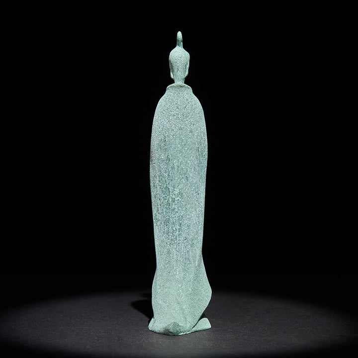 Buddha Stones瞑想用仏陀立像 砂岩製 室内装飾 3.8×6.5×17cm - image 4