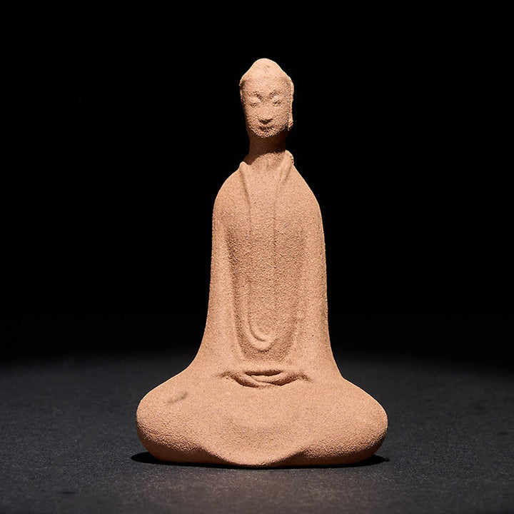 Buddha Stones座像 祈り 陶器 禅 室内装飾 5*3*8.5cm - image 2