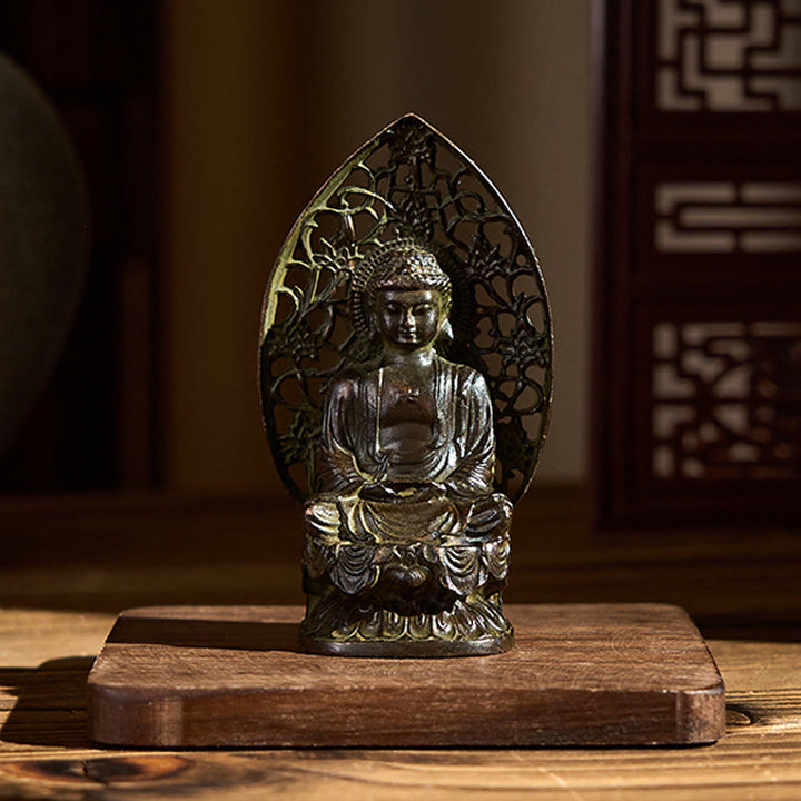 Buddha Stones如来仏 合金像 禅 家の装飾 9*4.5 cm - image 1