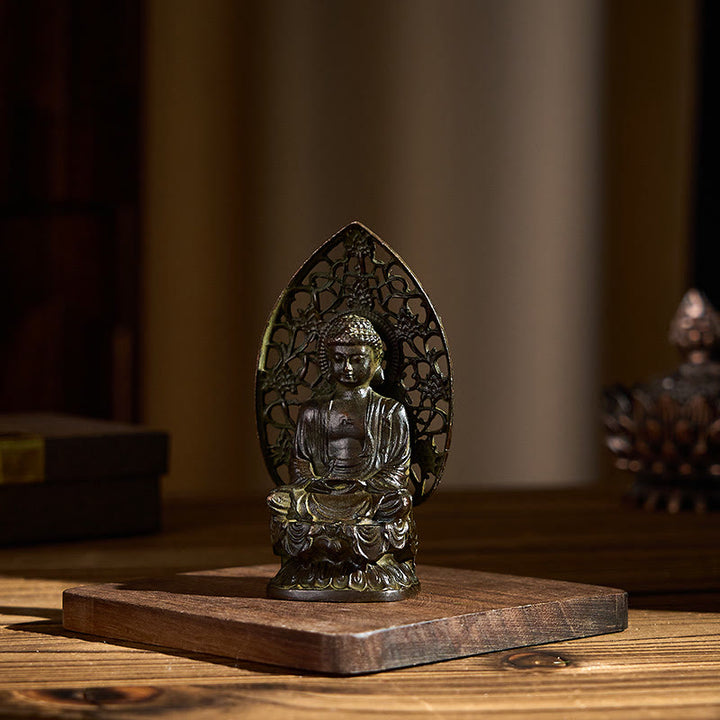 Buddha Stones如来仏 合金像 禅 家の装飾 9*4.5 cm - image 6