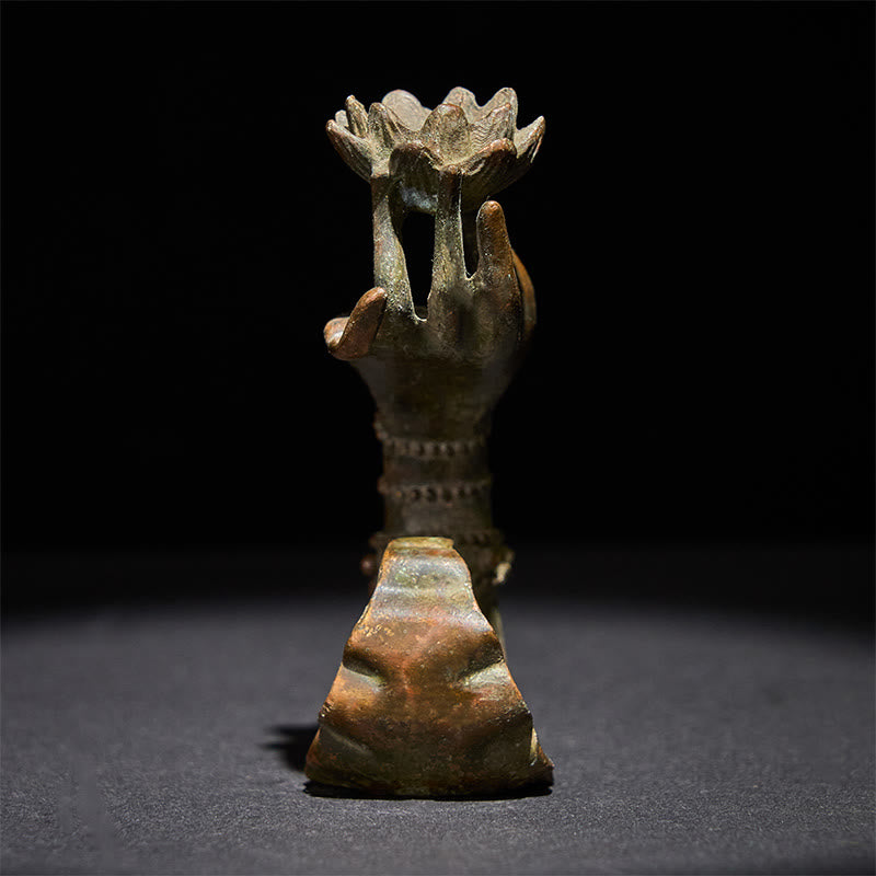 Buddha Stonesクラシック仏陀の手 蓮 合金 ホームデコレーション 4.7*2.9*8.4 cm - image 2