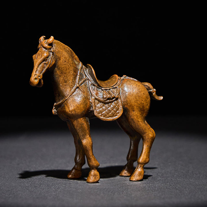 Buddha Stones古代馬年 合金製 ホームデコレーション 7.5*2.6*7 cm - 馬 7.5×2.6×7 cm - image 0