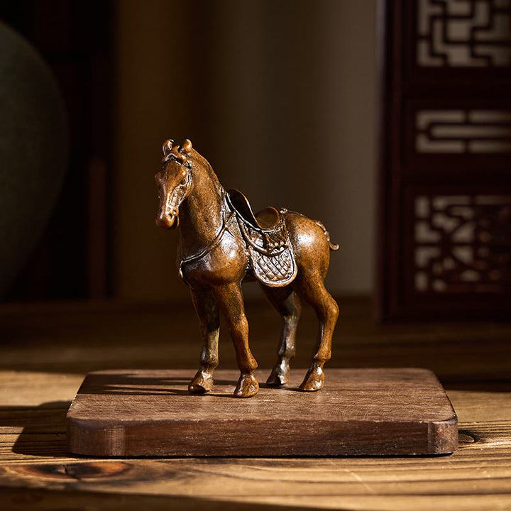 Buddha Stones古代馬年 合金製 ホームデコレーション 7.5*2.6*7 cm - image 2