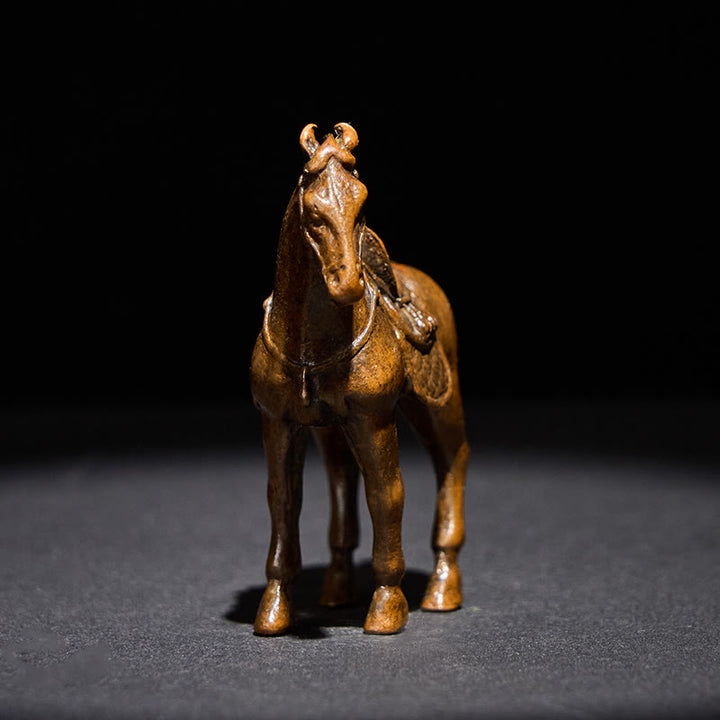 Buddha Stones古代馬年 合金製 ホームデコレーション 7.5*2.6*7 cm - image 4