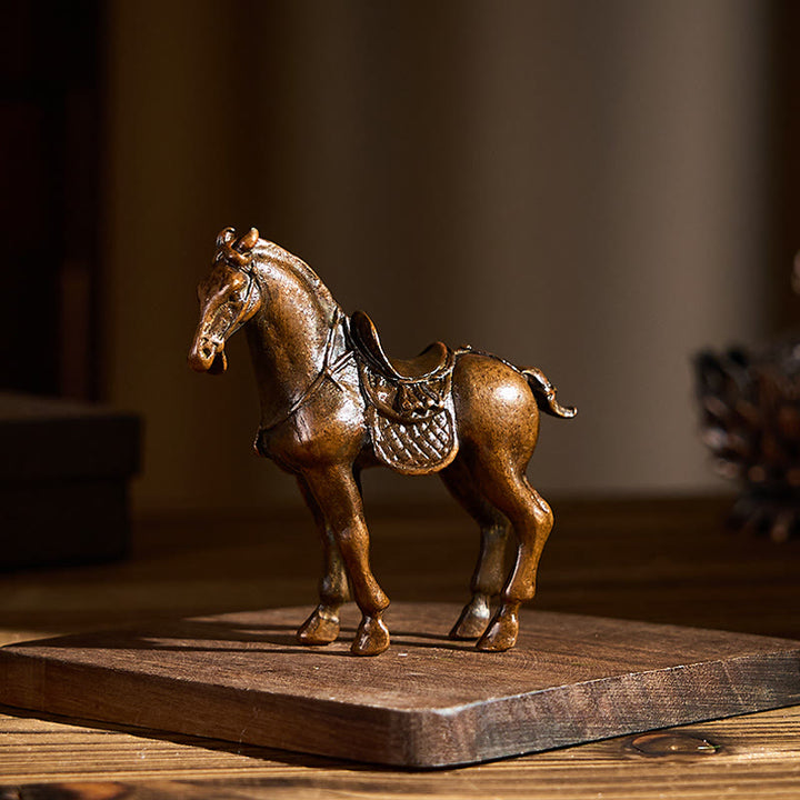 Buddha Stones古代馬年 合金製 ホームデコレーション 7.5*2.6*7 cm - image 1