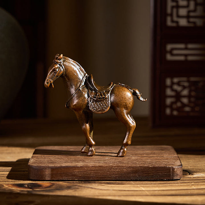 Buddha Stones古代馬年 合金製 ホームデコレーション 7.5*2.6*7 cm - image 3