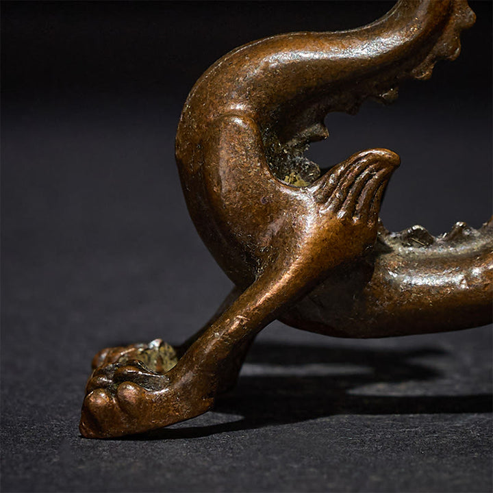 Buddha Stonesミニドラゴン 合金 幸運 守護 ホームデコレーション 7.6*2.5*5.4 cm - image 8