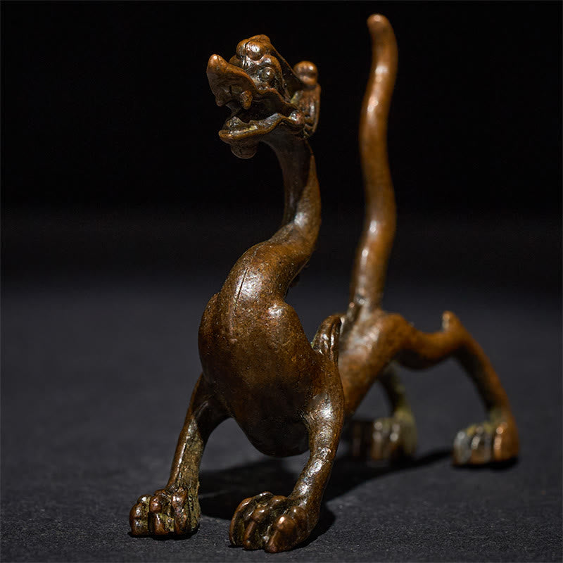 Buddha Stonesミニドラゴン 合金 幸運 守護 ホームデコレーション 7.6*2.5*5.4 cm - image 6