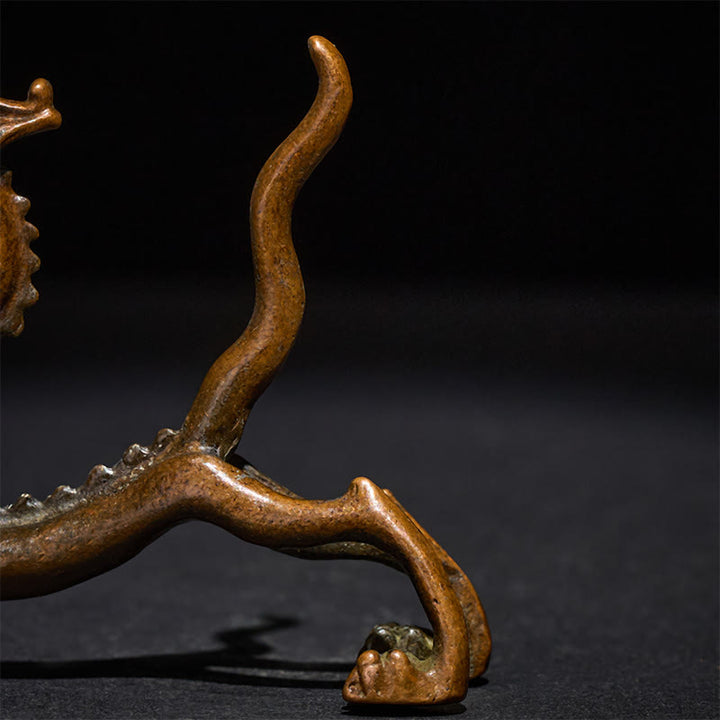 Buddha Stonesミニドラゴン 合金 幸運 守護 ホームデコレーション 7.6*2.5*5.4 cm - image 9