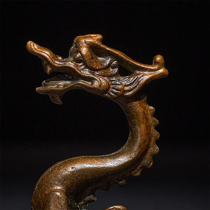 Buddha Stonesミニドラゴン 合金 幸運 守護 ホームデコレーション 7.6*2.5*5.4 cm - image 7