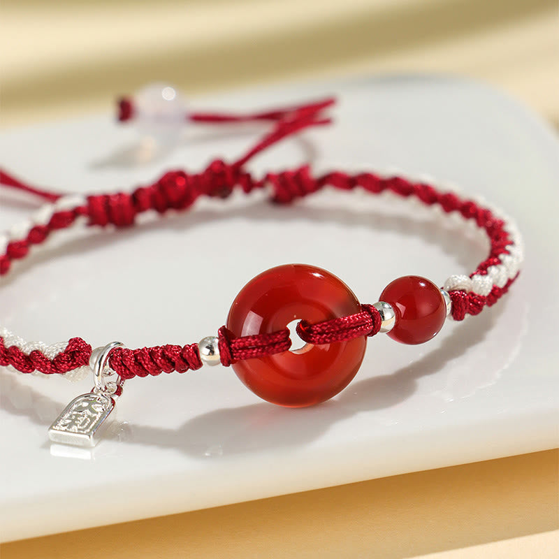 Buddha Stonesグリーンアベンチュリンアゲート平和のお守りチャーム幸運ブレスレット - image 9