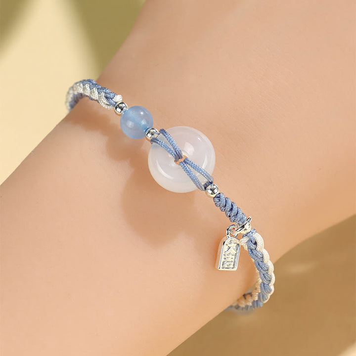 Buddha Stonesグリーンアベンチュリンアゲート平和のお守りチャーム幸運ブレスレット - image 16