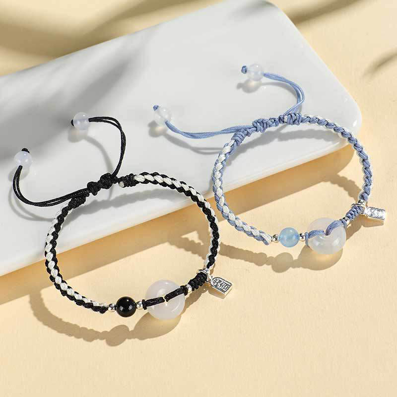 Buddha Stonesグリーンアベンチュリンアゲート平和のお守りチャーム幸運ブレスレット - image 20