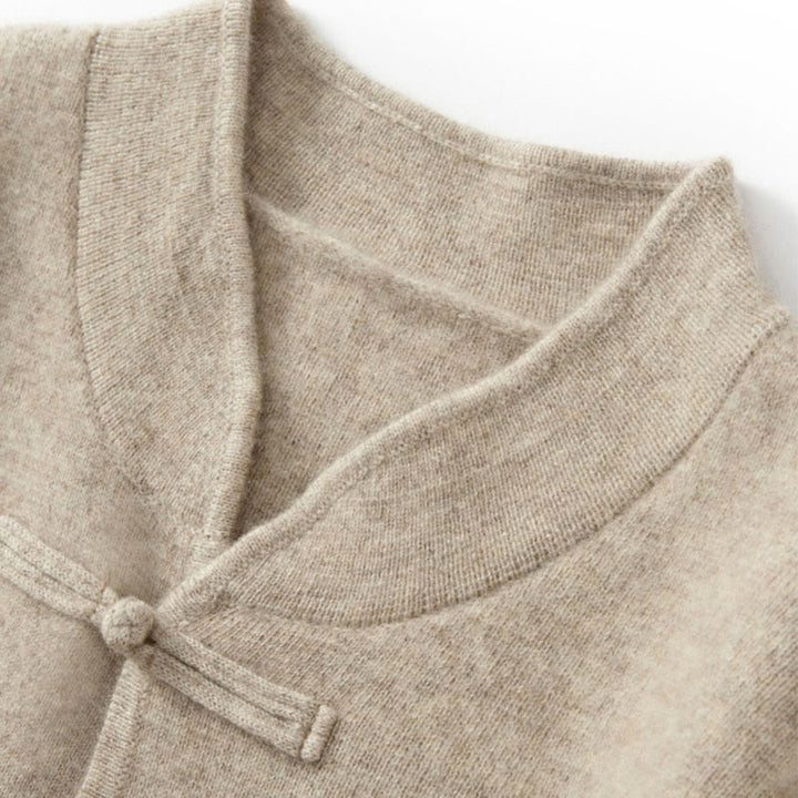 Buddha Stones冬用 無地 中国風 カエルボタン メンズ ウール 長袖 セーター - image 10