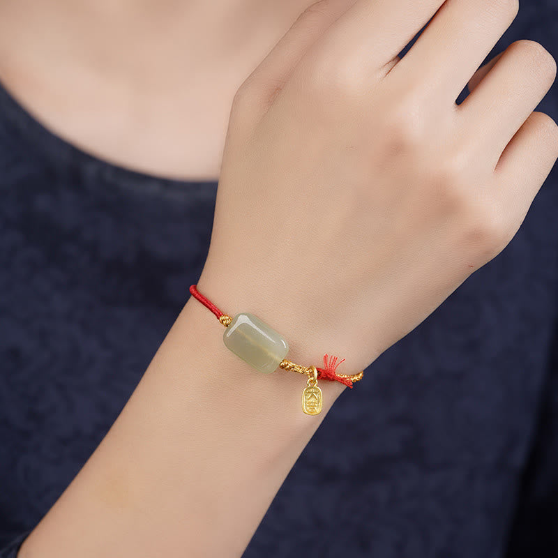 Buddha Stones925スターリングシルバー 和田翡翠豊かさのブレスレット - image 1
