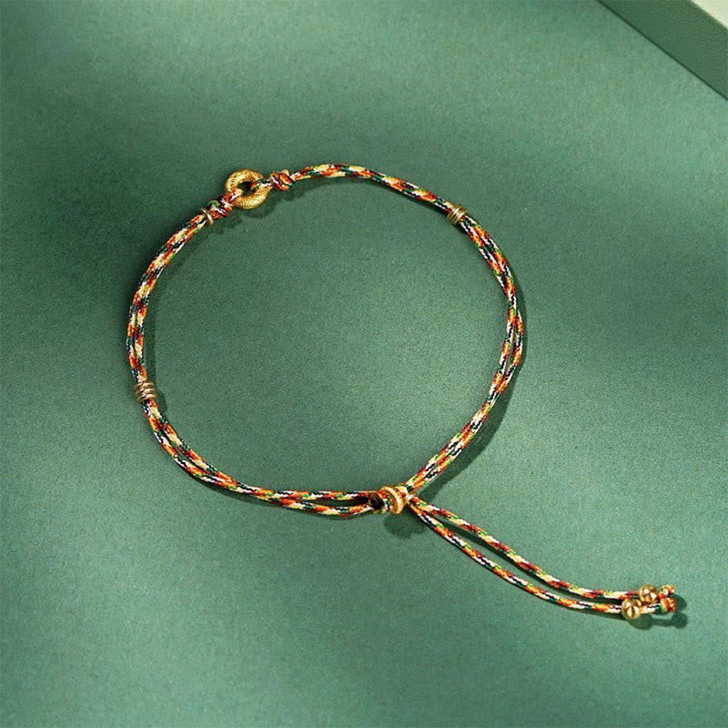 Buddha Stonesハンドメイド平和のお守りチャームマルチカラー子供大人幸運繁栄ブレスレット - 子供（手首周り5～13cm） - image 1