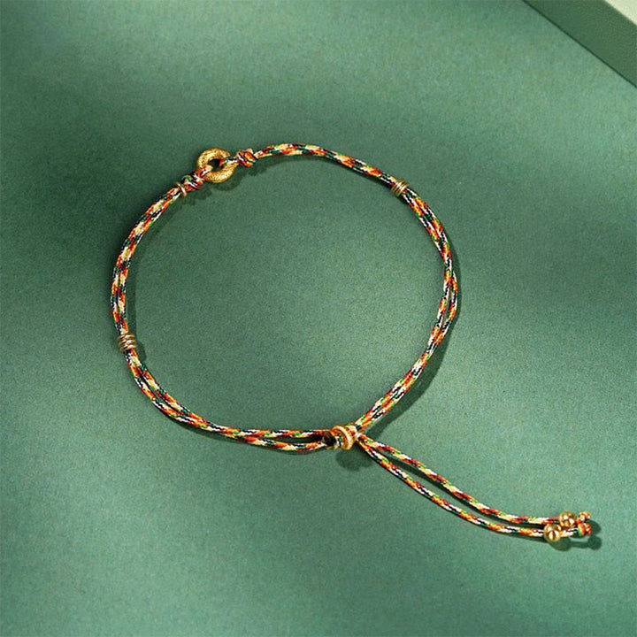 Buddha Stonesハンドメイド平和のお守りチャームマルチカラー子供大人幸運繁栄ブレスレット - 子供（手首周り5～13cm） - image 1