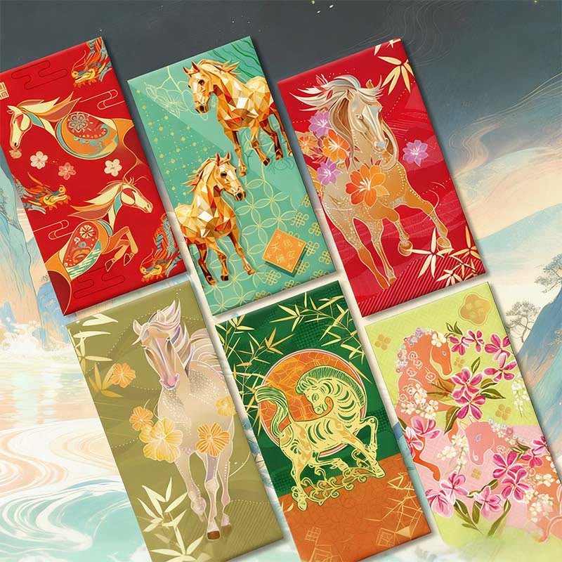 Buddha Stones6個 マルチカラー 中国製 赤封筒 金持ちになる 午年 2026 新年 - image 21