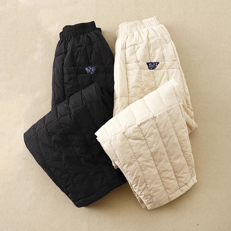 Buddha Stonesレディース 冬用 サーマル パッチワーク パンツ ポケット付き - image 13
