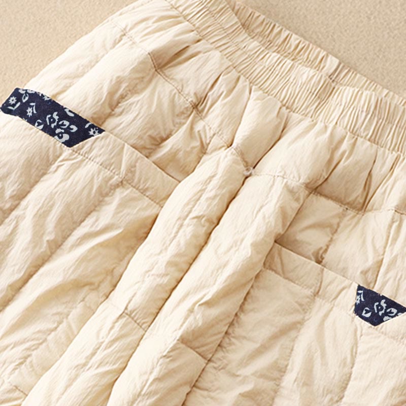 Buddha Stonesレディース 冬用 サーマル パッチワーク パンツ ポケット付き - image 2