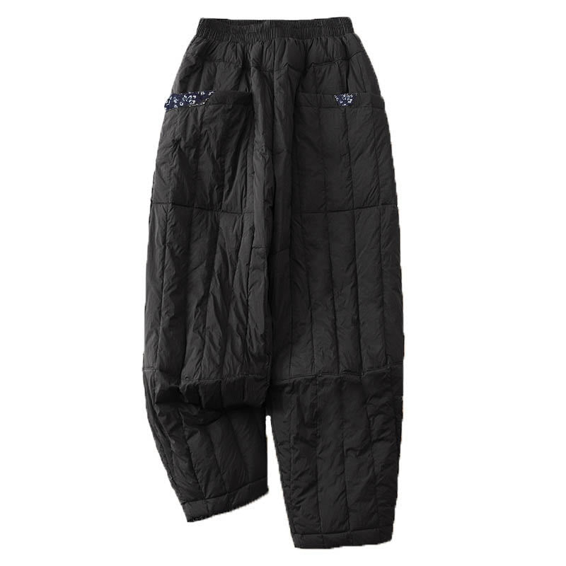 Buddha Stonesレディース 冬用 サーマル パッチワーク パンツ ポケット付き - image 12