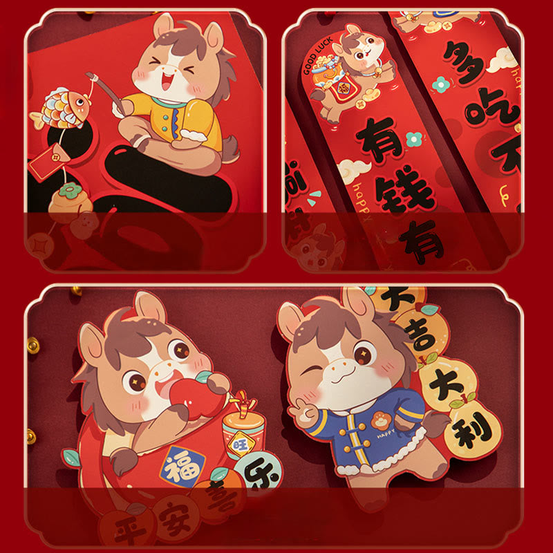 Buddha Stones年 磁気 春節 タッセルデザイン 祝福 春の連句  - image 4