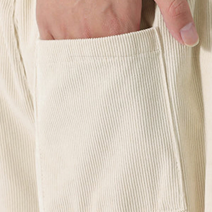 Buddha Stones秋冬 無地コーデュロイ メンズ ハーレムパンツ ポケット付き - image 17