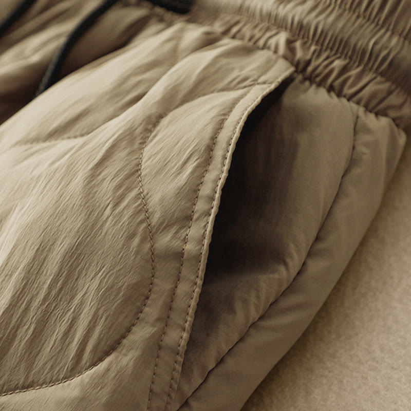 Buddha Stones冬用 曲線ライン 暖かい レディース 足首丈 ポケット付きパンツ - image 3