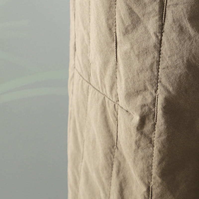 Buddha Stonesストレートライン ストライプ コットン フリース裏地 レディース ハーレムパンツ ポケット付き - image 4