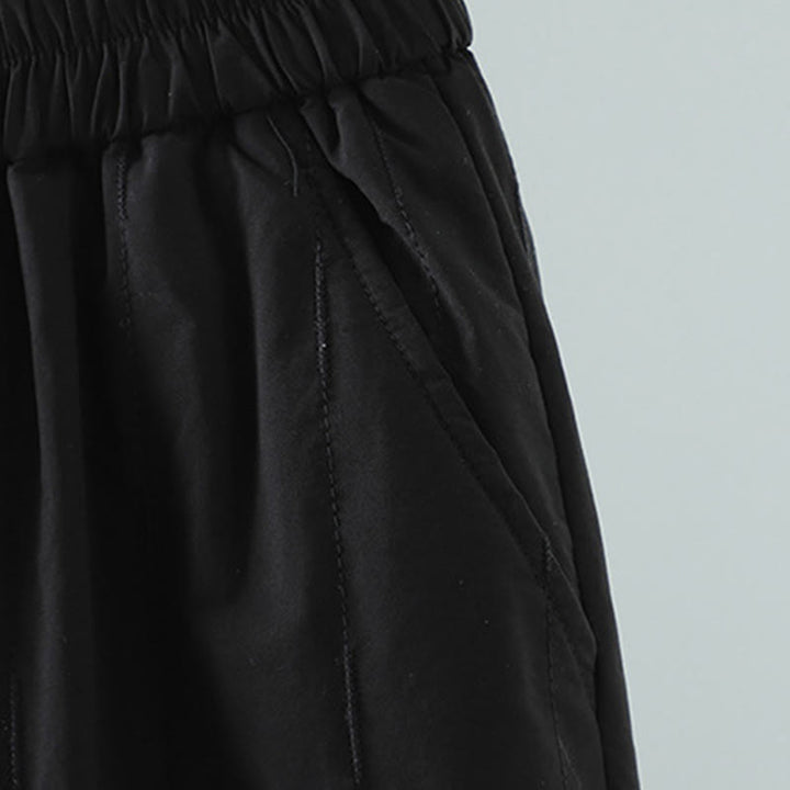 Buddha Stonesストレートライン ストライプ コットン フリース裏地 レディース ハーレムパンツ ポケット付き - image 8