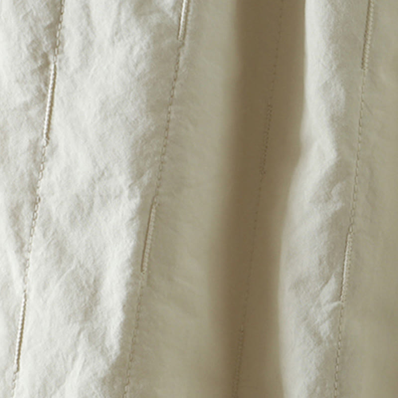 Buddha Stonesストレートライン ストライプ コットン フリース裏地 レディース ハーレムパンツ ポケット付き - image 20