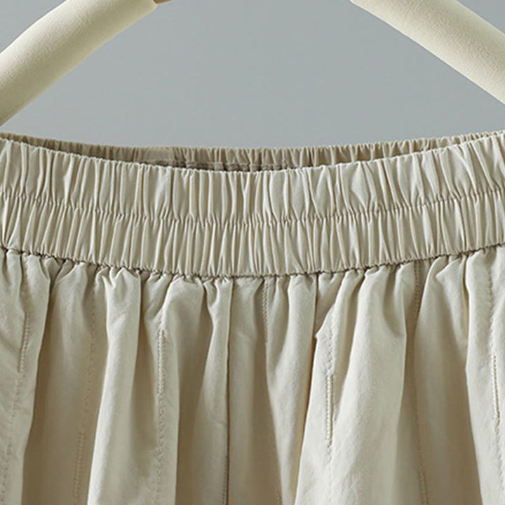 Buddha Stonesストレートライン ストライプ コットン フリース裏地 レディース ハーレムパンツ ポケット付き - image 14