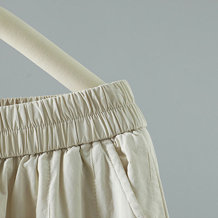 Buddha Stonesストレートライン ストライプ コットン フリース裏地 レディース ハーレムパンツ ポケット付き - image 16