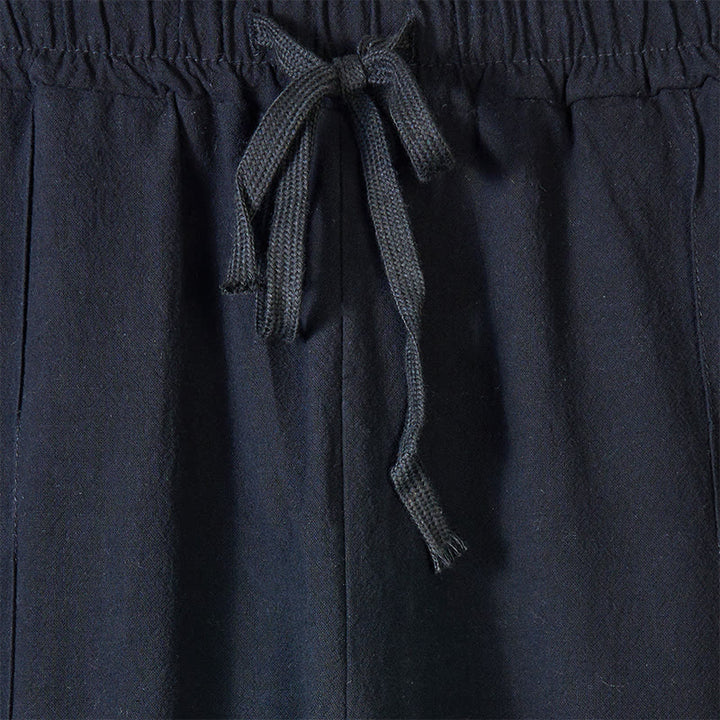 Buddha Stones無地 サイドボタン メンズ コットンパンツ ポケット付き - image 5