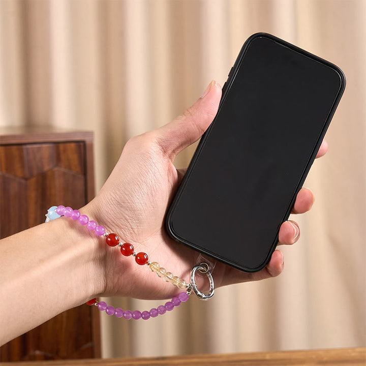 Buddha Stones紫玉髄 シトリン 王冠 ビーズ ハーモニー キーチェーン 携帯電話 吊り下げ装飾 - image 4