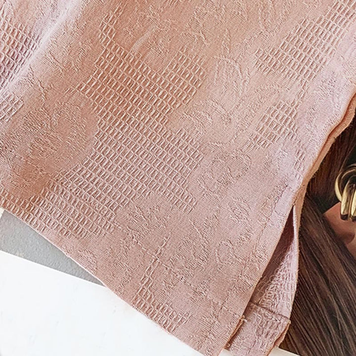 Buddha Stones通勤用ジャカード チャイニーズフロッグボタン マンダリンカラー 長袖 レディース コットンシャツ - image 28