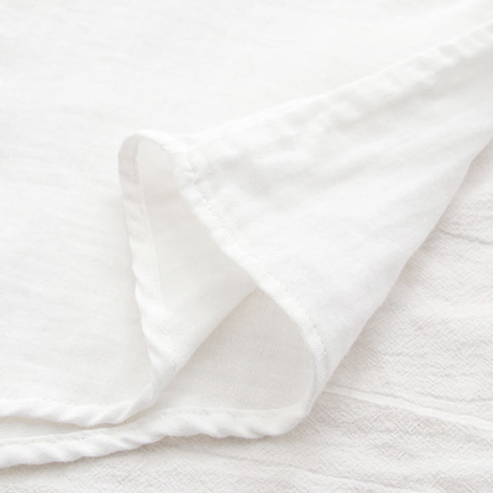 Buddha Stonesと秋の白緑の草ボタンレディースコットン長袖シャツ - image 13