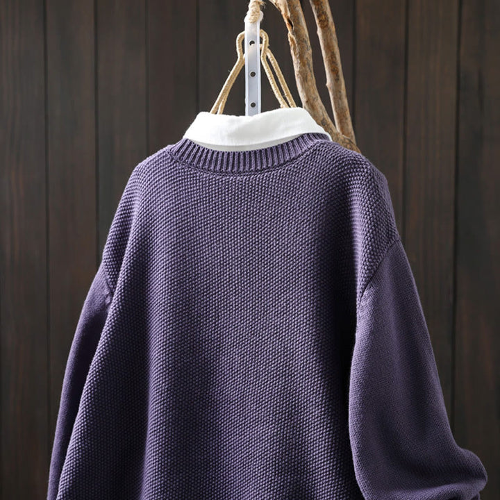 Buddha Stones柄刺繍ボタン コットン レディース 長袖 ニットカーディガン セーター - image 8