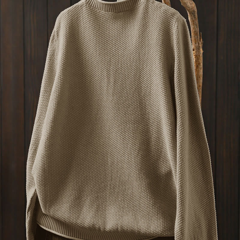 Buddha Stones秋 カラフルボタン Vネック コットン レディース 長袖 ニットセーター - image 2