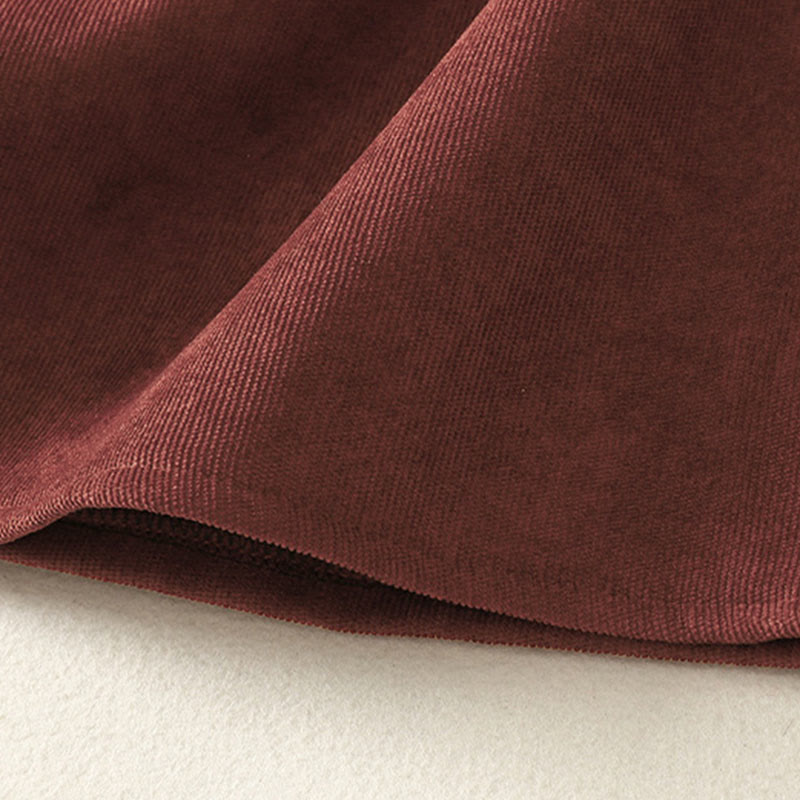 Buddha Stones冬用ハイネック 暖かいコットン レディース 長袖 ミディ丈 ワンピース ポケット付き - image 12