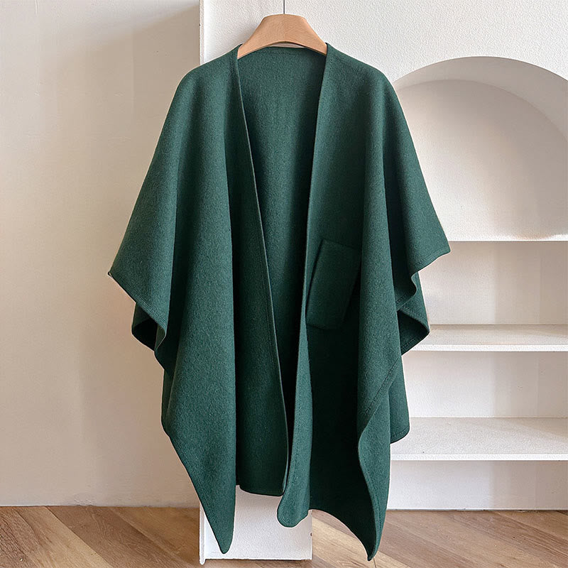 Buddha Stones冬用 無地 暖かくて心地よいスプリットスカーフ ショール - image 8