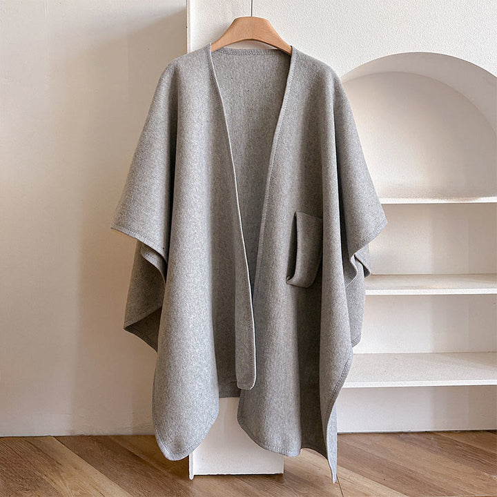 Buddha Stones冬用 無地 暖かくて心地よいスプリットスカーフ ショール - image 13