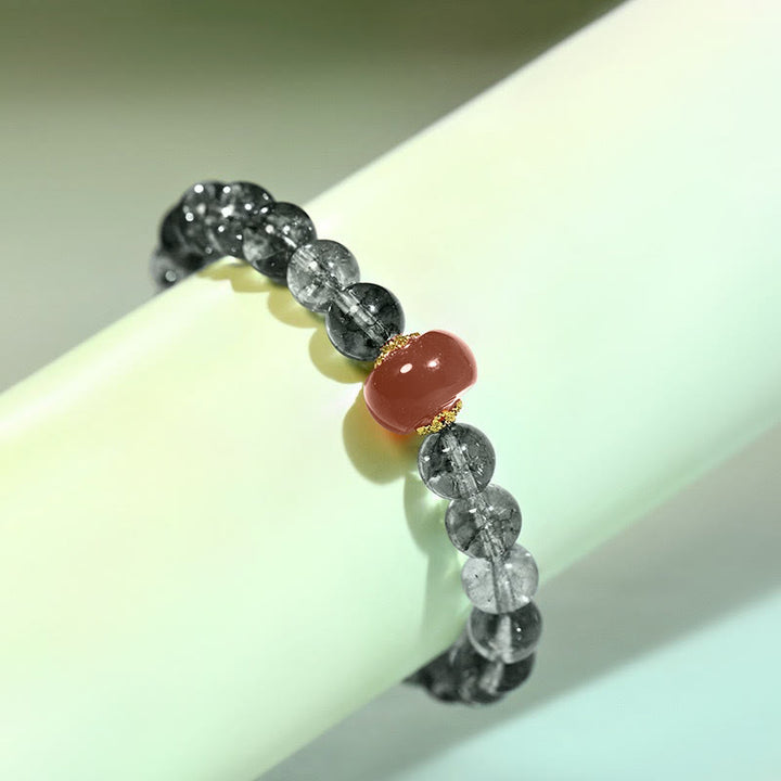 Buddha Stonesグリーンファントムレッドアゲート幸運を呼ぶブレスレット - image 9